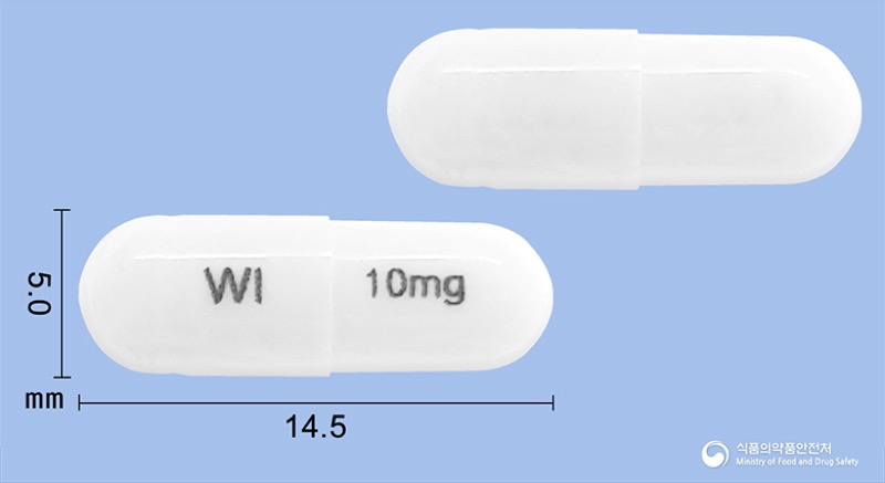 환인아토목세틴캡슐10밀리그램(아토목세틴염산염), the Atomoxetine product sold in Korea, official MFDS photo