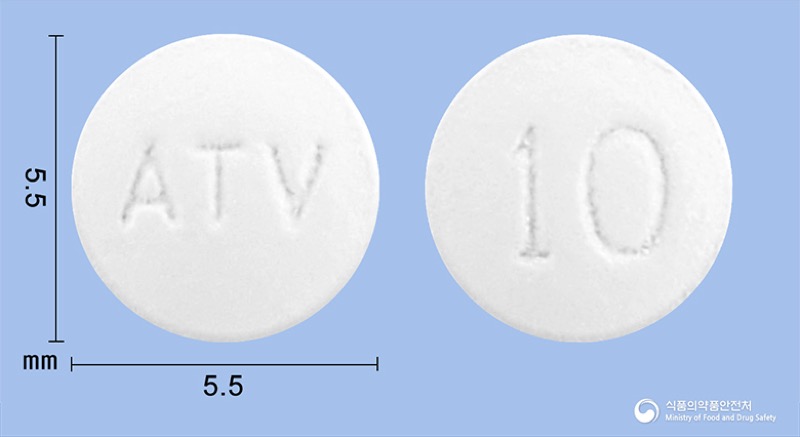 리피토정10밀리그램(아토르바스타틴칼슘삼수화물), the Atorvastatin product sold in Korea, official MFDS photo
