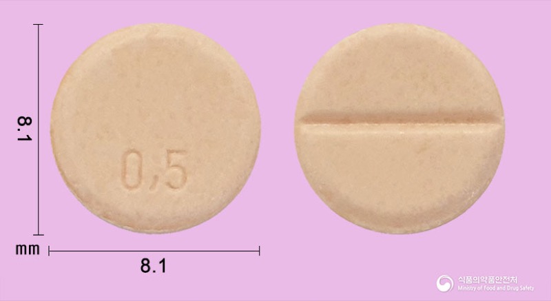 리보트릴정(클로나제팜), the Clonazepam product sold in Korea, official MFDS photo