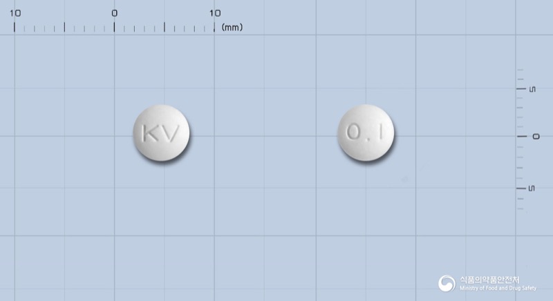 켑베이서방정0.1밀리그램(클로니딘염산염), the Clonidine product sold in Korea, official MFDS photo