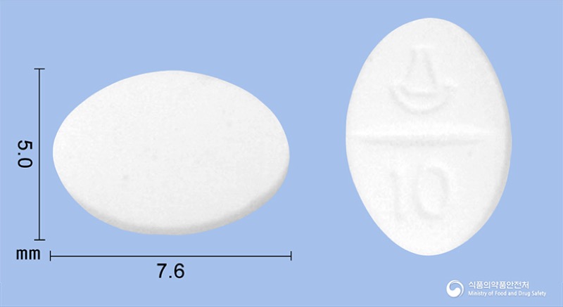 클라리틴정(로라타딘), the Loratadine product sold in Korea, official MFDS photo