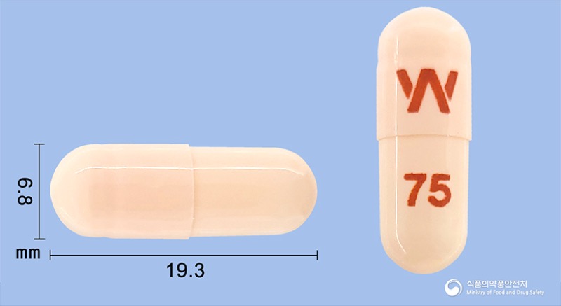 이팩사엑스알서방캡슐75밀리그램, the Venlafaxine product sold in Korea, official MFDS photo
